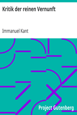 cover image for Kritik der reinen Vernunft
