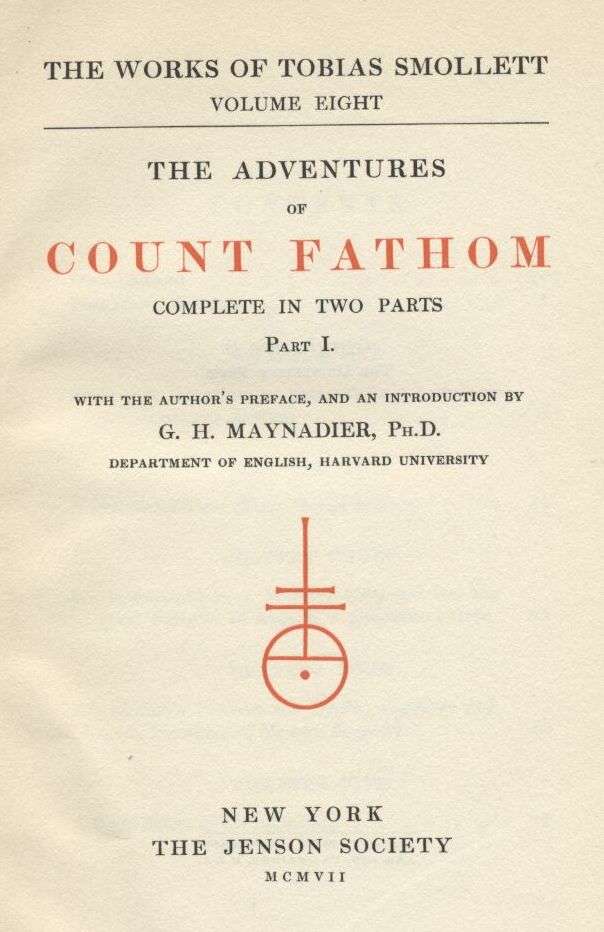 cover image for The Adventures of Ferdinand Count Fathom — Complete
